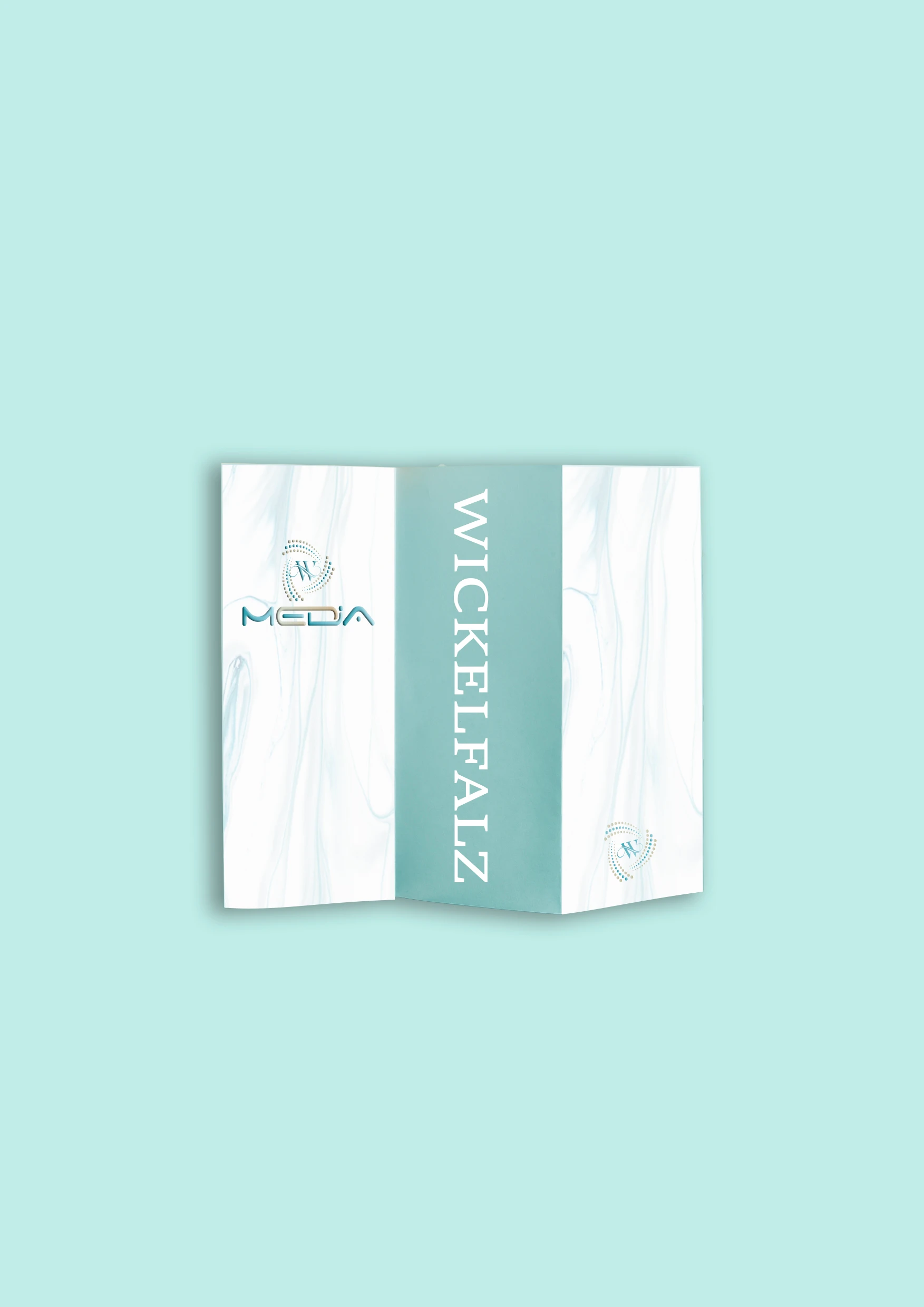 Wickelfalz – Flyer mit Wickelfalzung